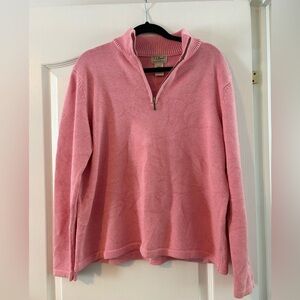 LL Bean Zip Up Knitted Sweater